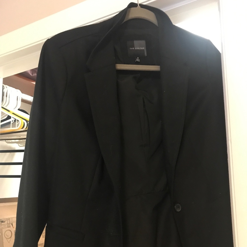 3/4 sleeve black women’s blazer